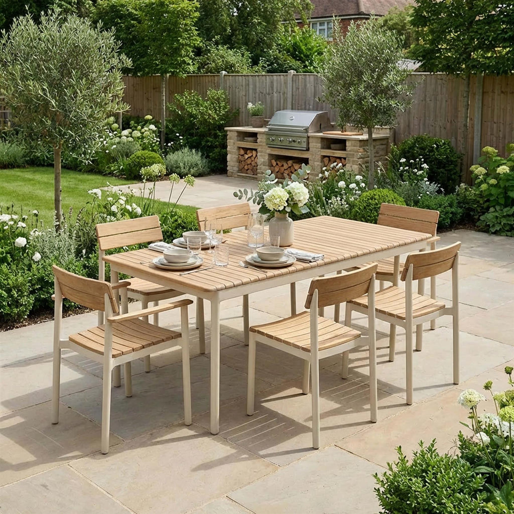Fritz Hansen Pelagus Garden Dining Set - Large - Curated by Holloways of Ludlow
