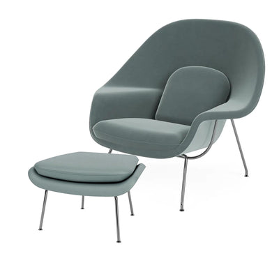 Knoll Saarinen Womb Lounge Chair with Ottoman