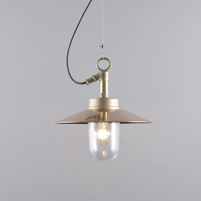 Davey Well Glass Pendant Light With visor