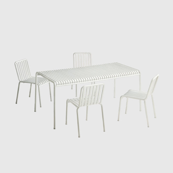 HAY Palissade Garden Furniture Dining Collection Medium Cream White