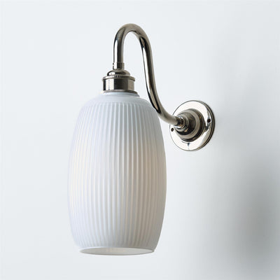 Old School Electric Gillespie Wall Light : Swan Arm : Bathroom Version