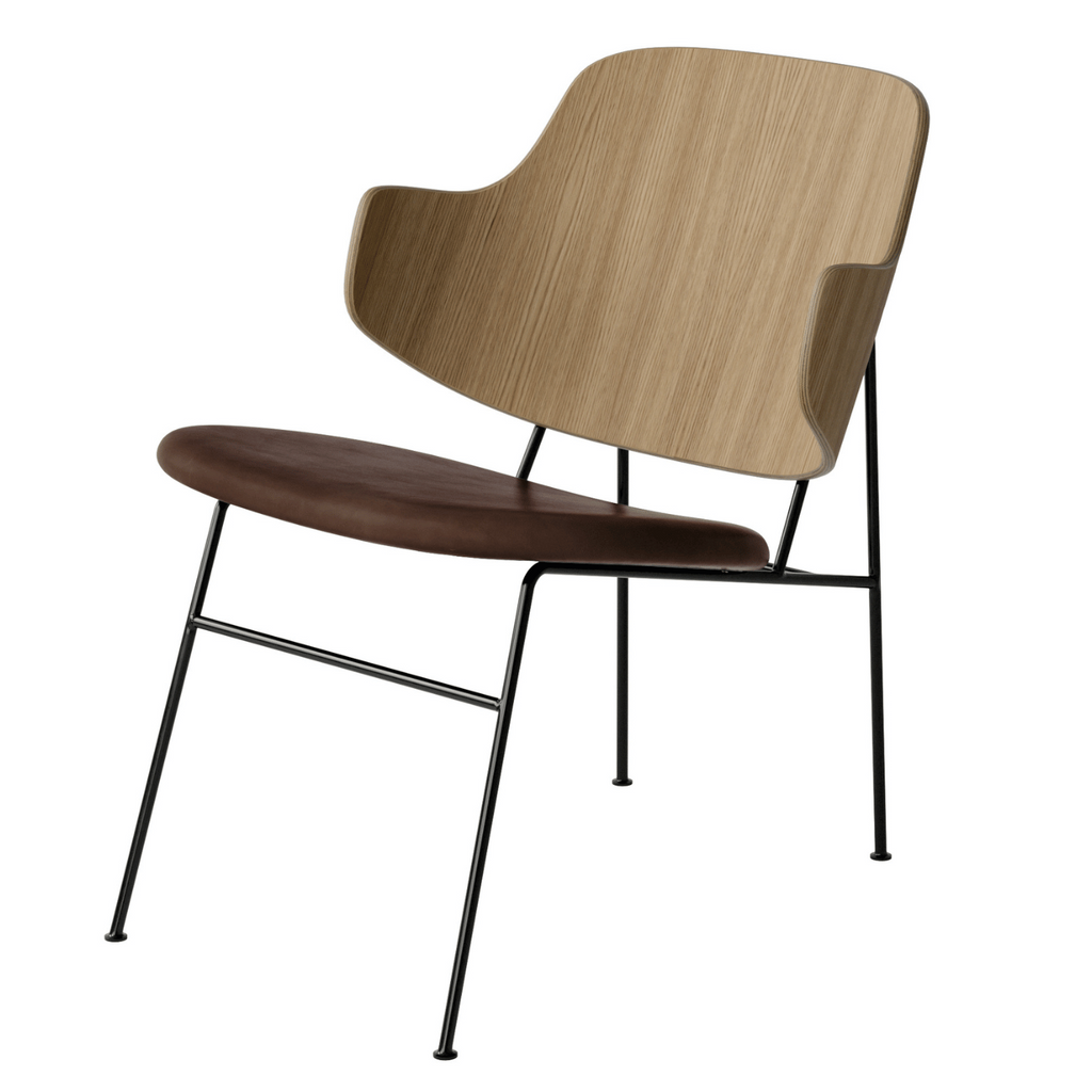 Audo Copenhagen The Penguin Lounge Chair with Upholstered Seat
