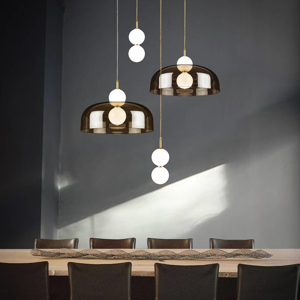 Marc Wood Echo Lamp & Shade Cluster Pendant Light
