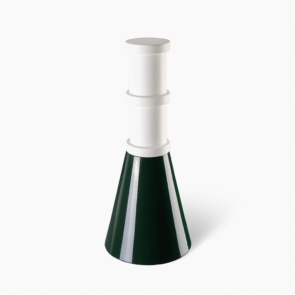 Bitossi Nathalie Du Pasquier - Bianco Matt, Verde Lucido Sculpture