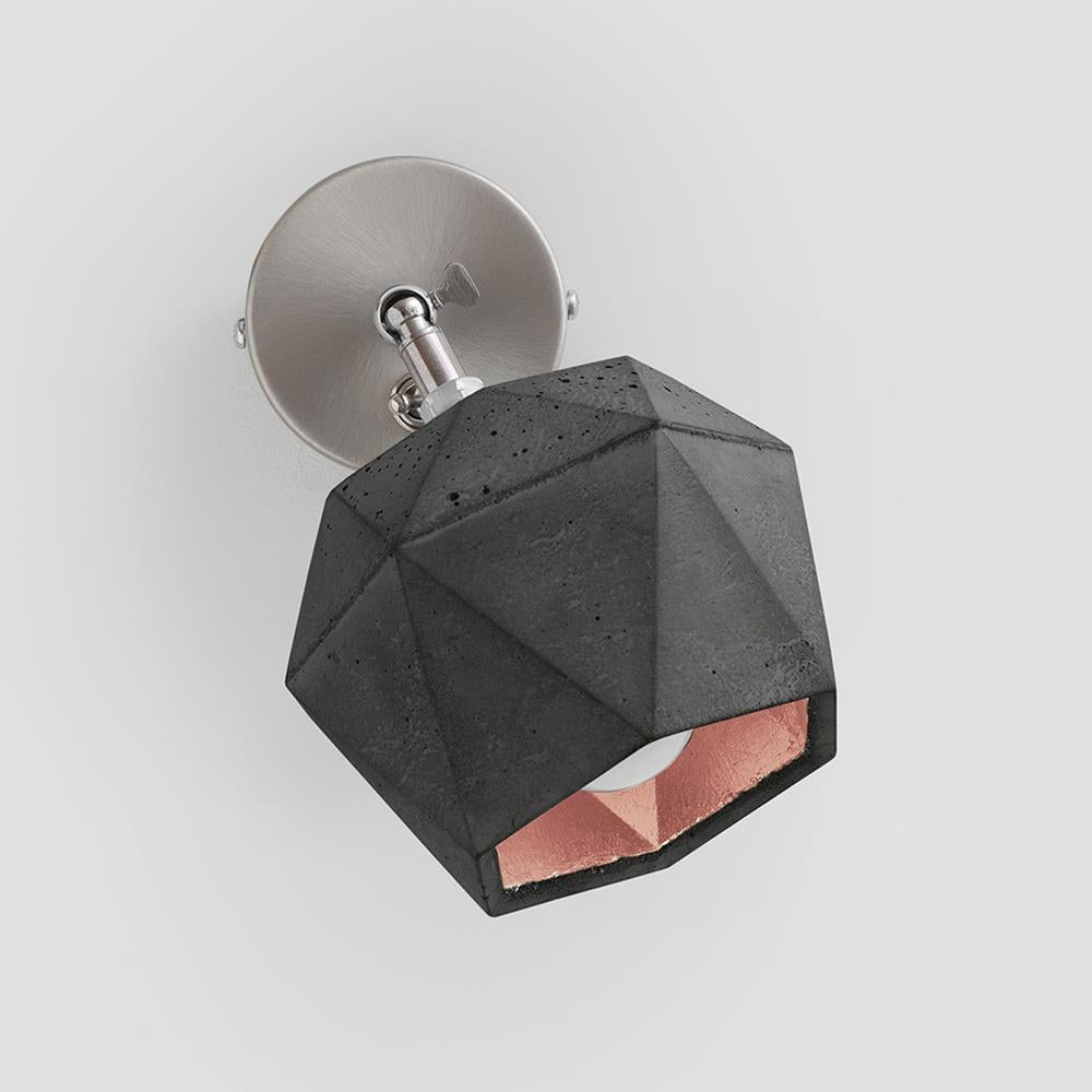 Concrete bud wall light