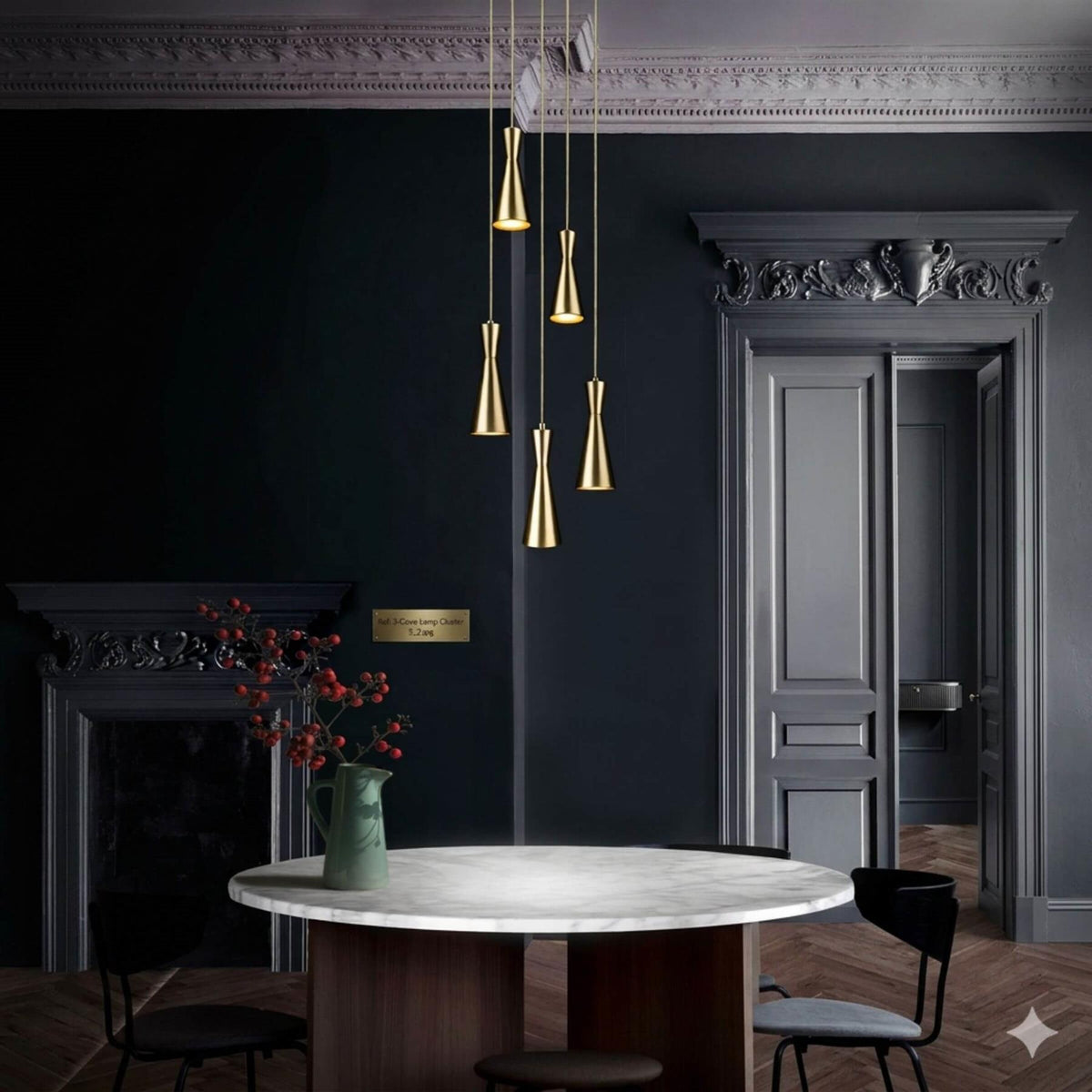 Marc Wood Cone Cluster Pendant Light