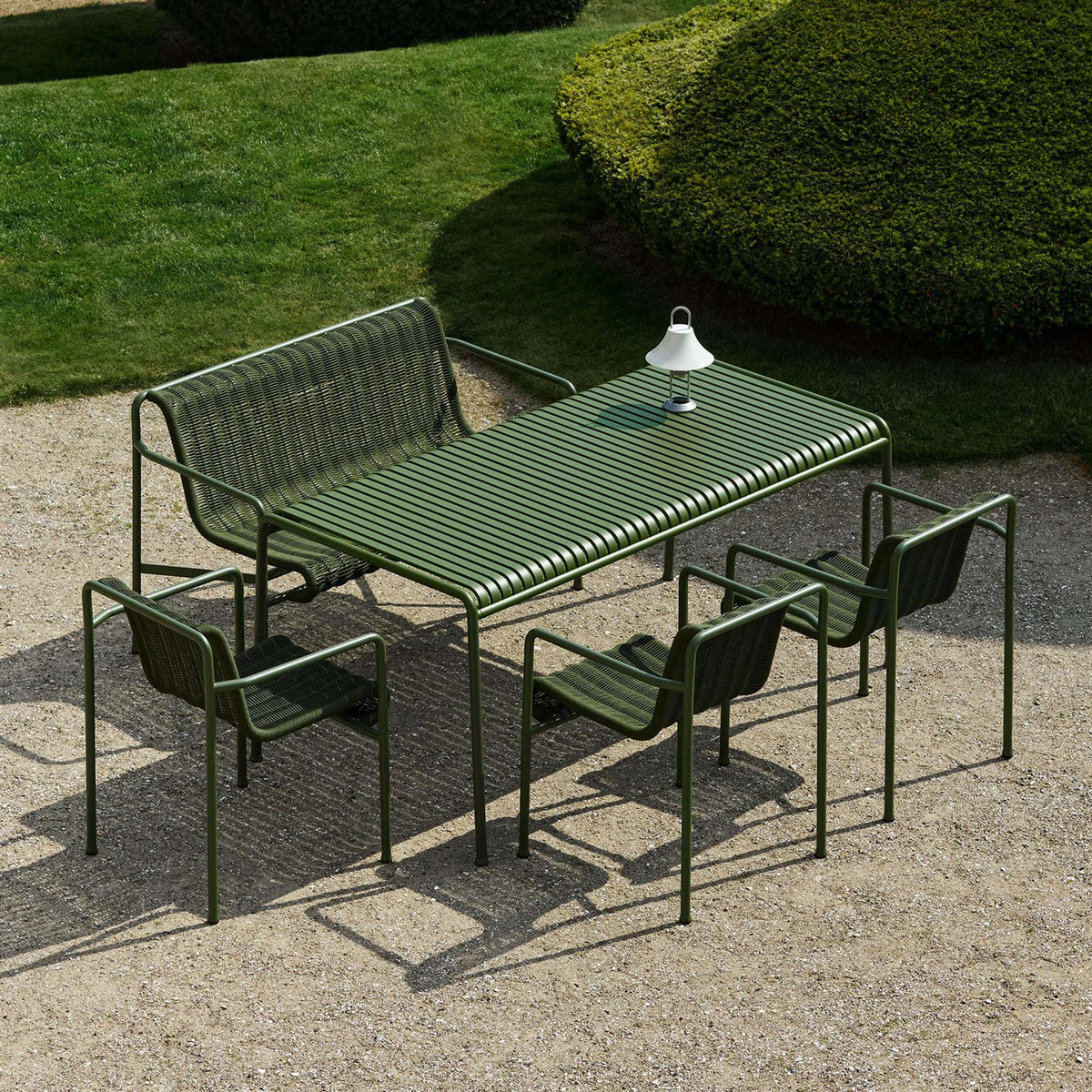 HAY Palissade Cord Garden Dining Bench