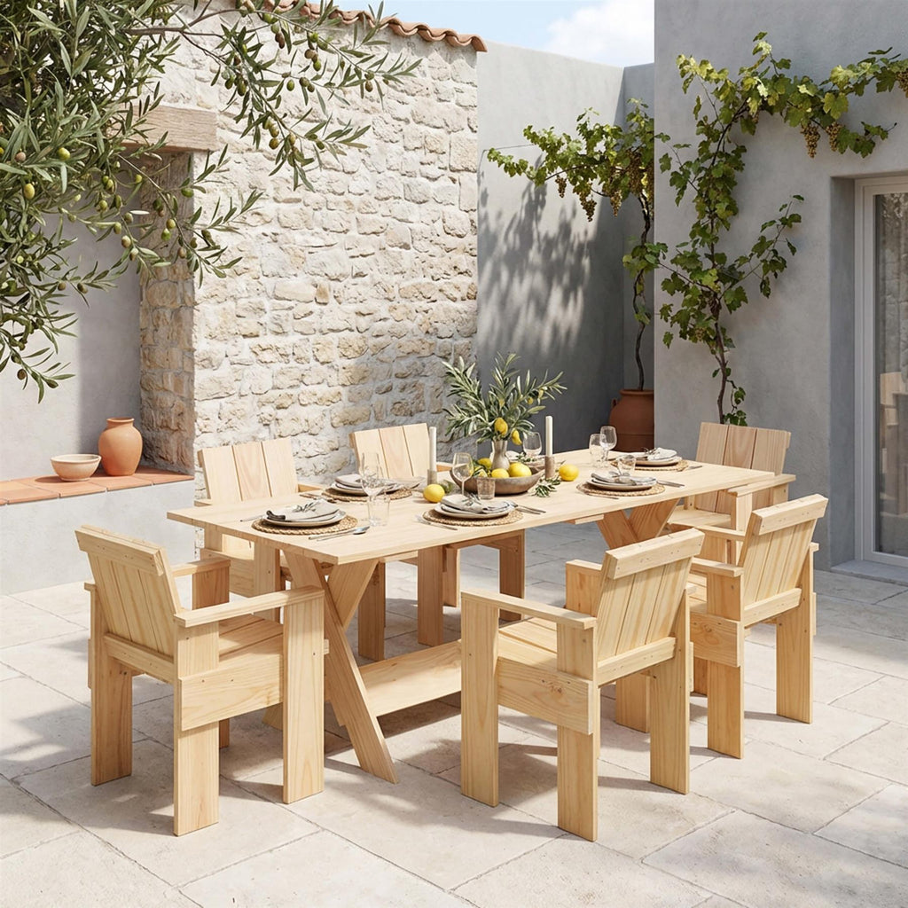 HAY Crate Garden Dining Set - Large - Curated by Holloways of Ludlow