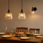Old School Electric Elongated Prismatic Pendant Light