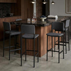 Fredericia Plan Bar Stool with Metal Legs, Fully Upholstered