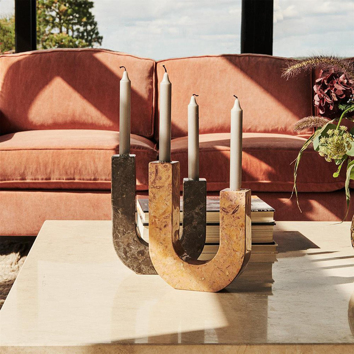 Dusty Deco Arco Candle Holder