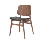Fredericia Soborg Wood Base Chair with Upholstered Seat