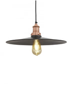 Industville Brooklyn Antique Flat Industrial Pendant Light