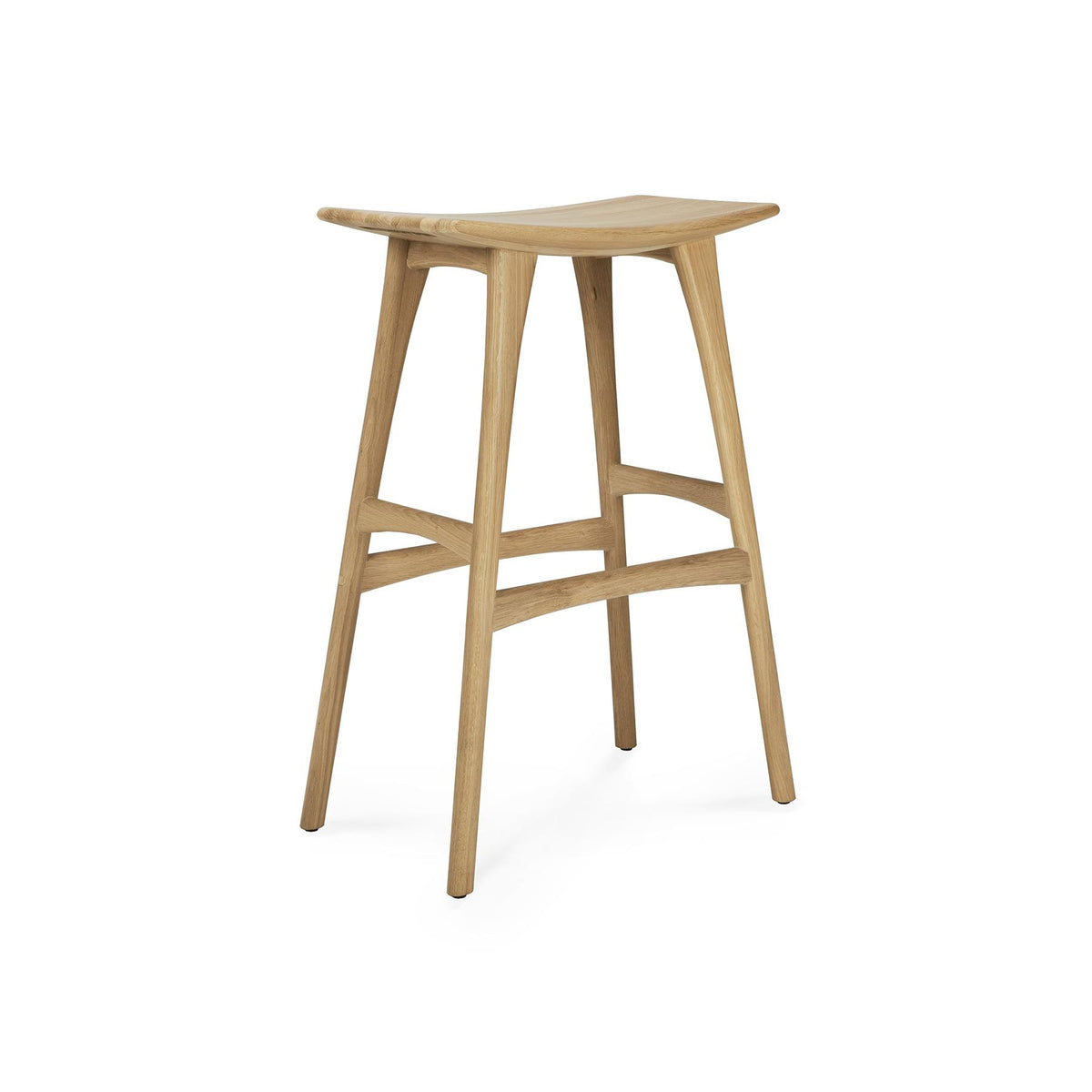 Outlet Ethnicraft Osso Bar Stool - Oiled Oak, No Upholstery