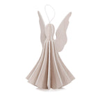 Lovi Wooden Angels Decoration - Height : 9.5cm, Set of 4