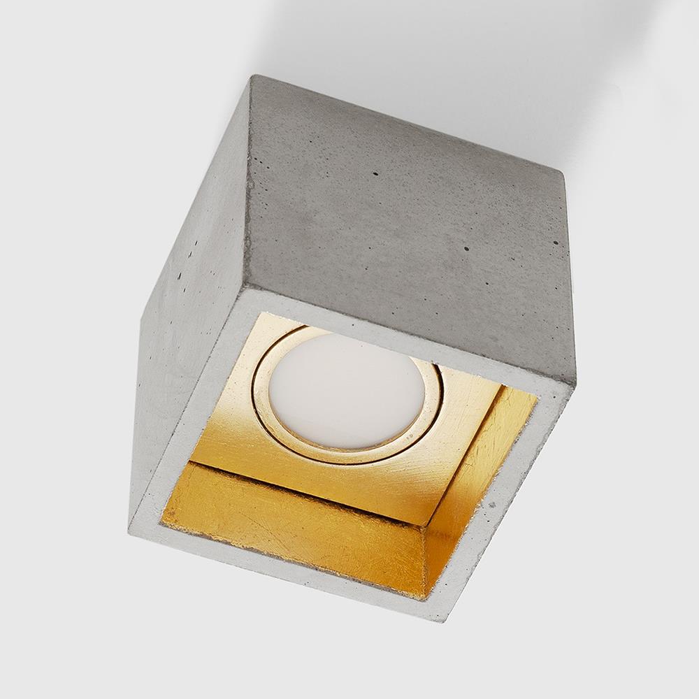 Concrete box ceiling light