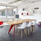 Vitra EM Dining Table with Solid Oak Top