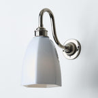 Old School Electric Gatsby Wall Light : Swan Arm : Bathroom Version