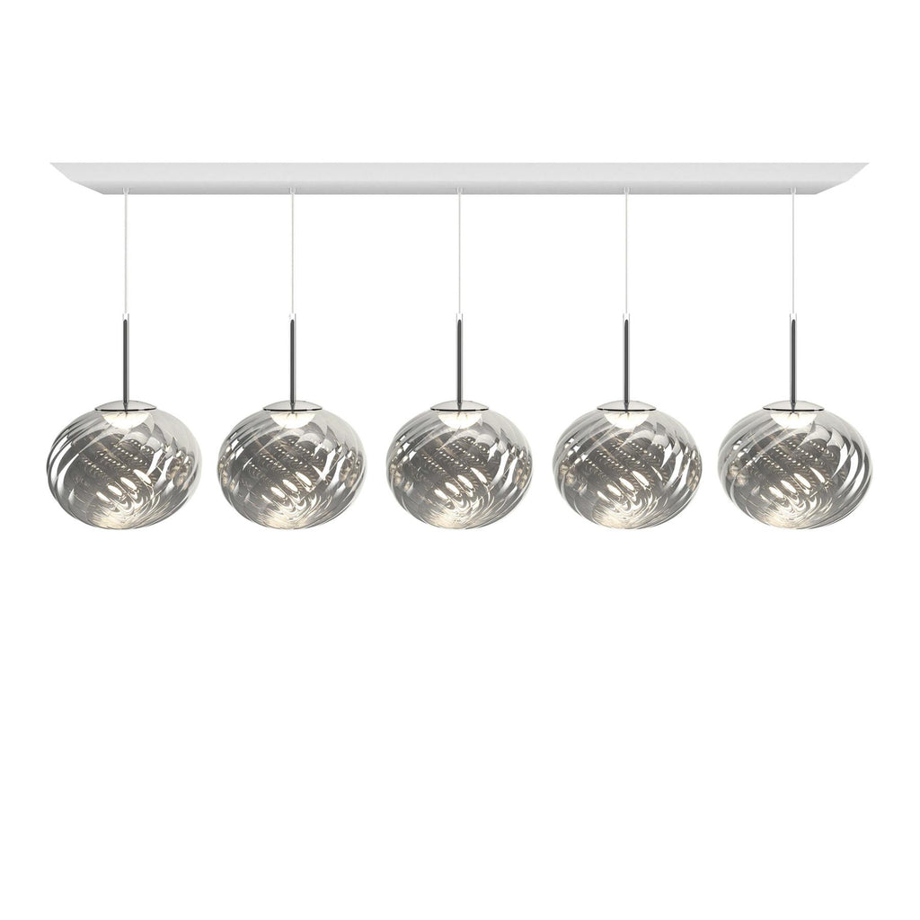 Tom Dixon Whirl Linear Whirl Linear E14 Pendant Light
