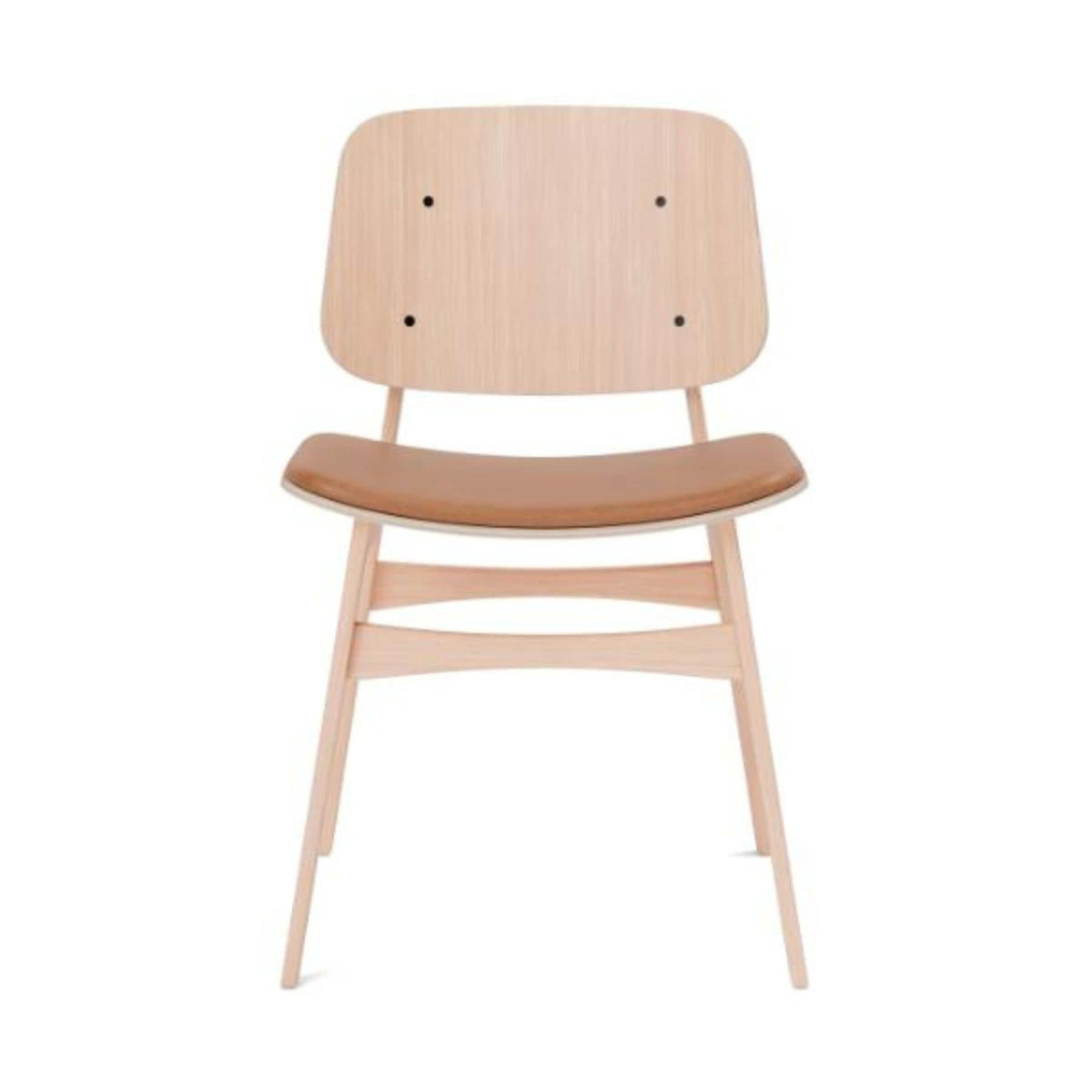 Fredericia Soborg Wood Base Chair with Upholstered Seat