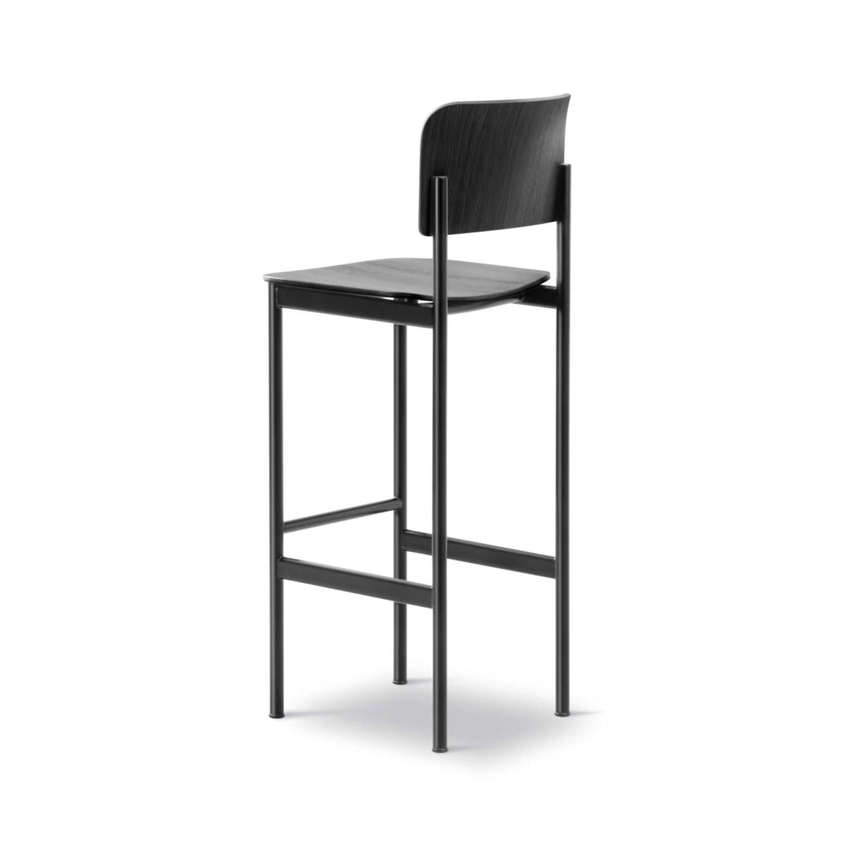 Fredericia Plan Bar Stool with Metal Legs