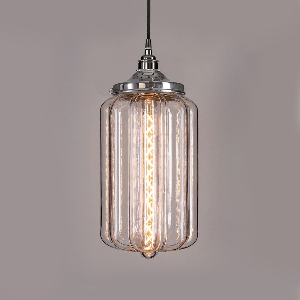 Old School Electric Ellington pendant light - clear glass
