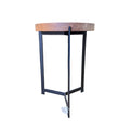 Ex-Display DK3 Plateau Coffee Side Table - Smoked Oak, Diameter : 50 x 35cm **STORE COLLECTION**