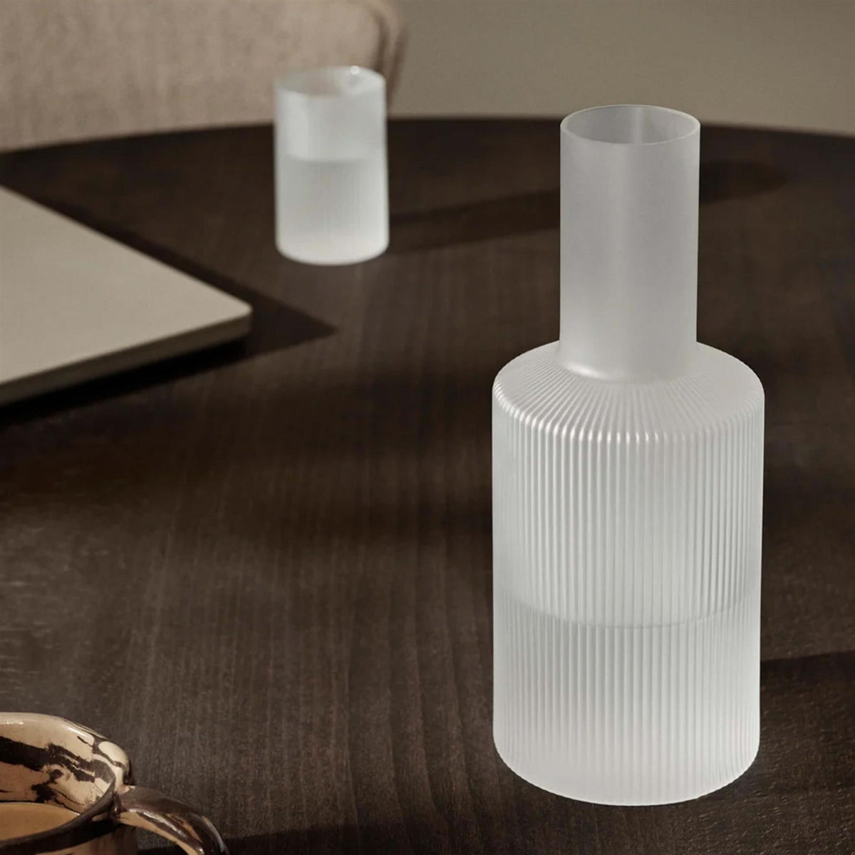 Ferm Living Ripple Glasses - Set of 4 & Carafe Gift Set