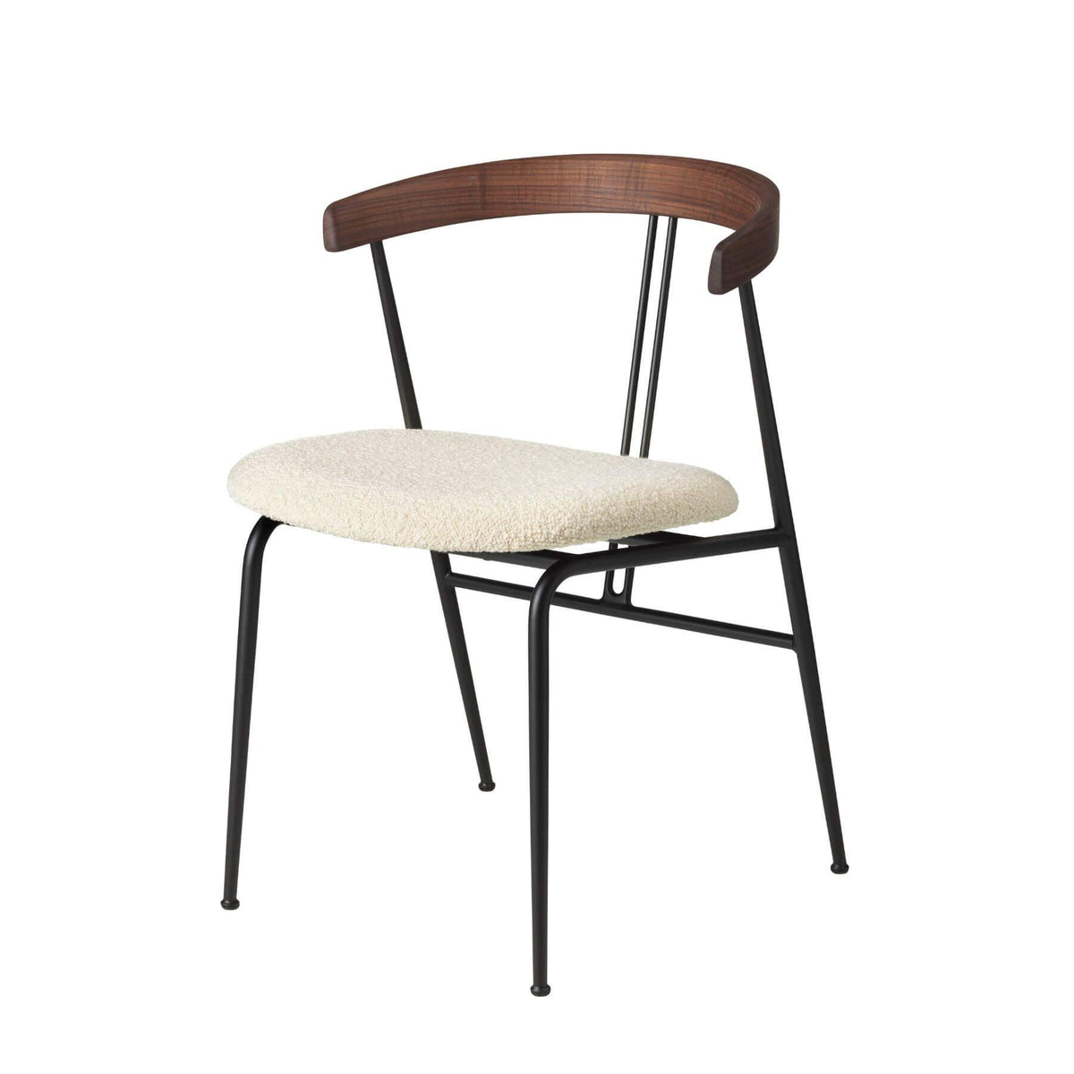 GUBI Violin Dining Chair Upholstered Seat
