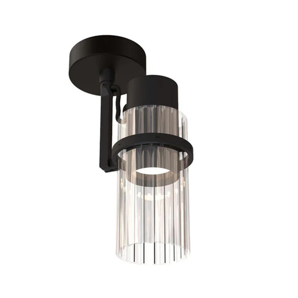 Outlet TOOY Lei Ceiling Spot Light - Sand Black, Clear Glass, GU10 Fitting