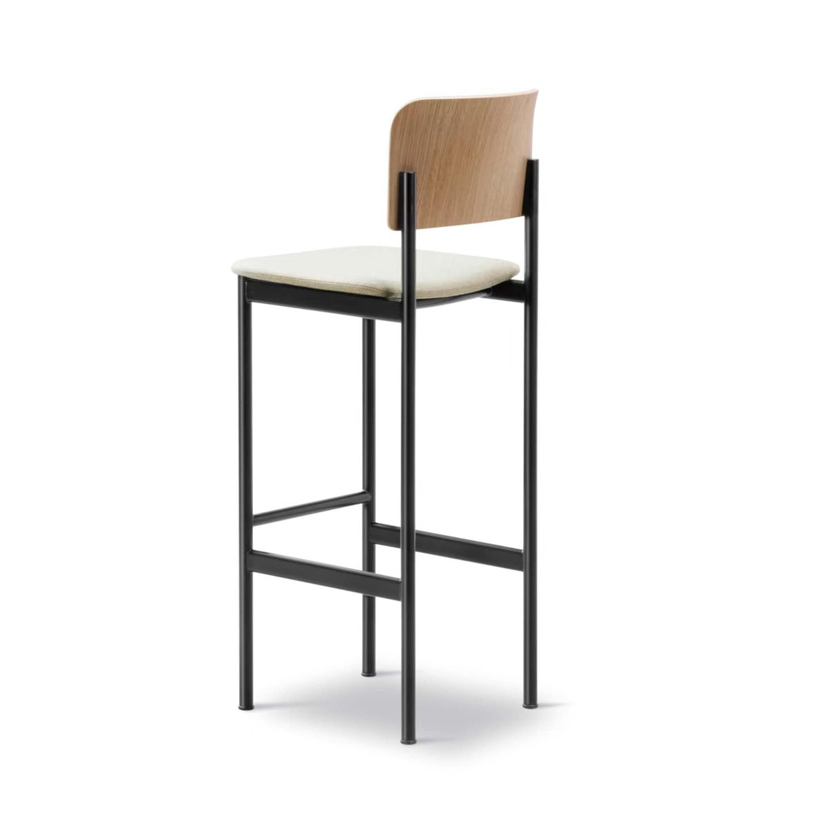 Fredericia Plan Bar Stool with Upholstered Seat
