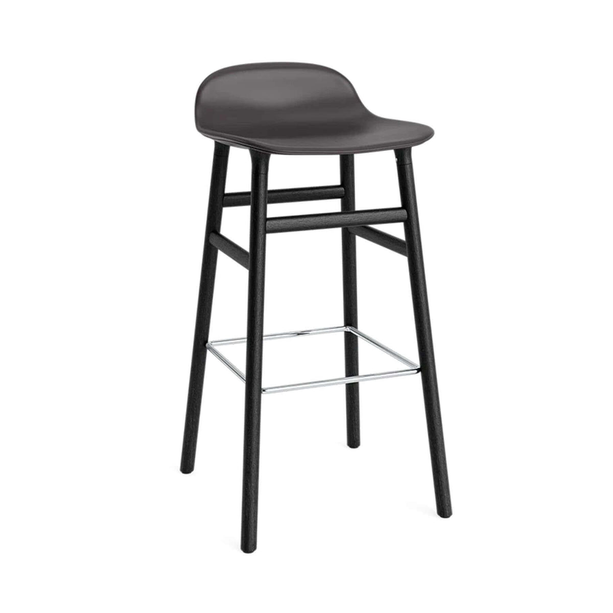 Normann Copenhagen Form Barstool, Upholstered with Wood Legs