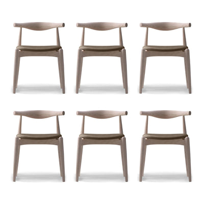 Outlet Carl Hansen & Son CH20 Elbow Dining Chair Bundle - Six