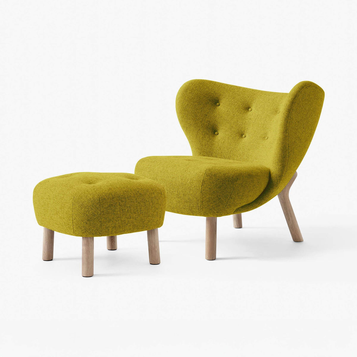 &Tradition VB1 Little Petra Chair with Footstool