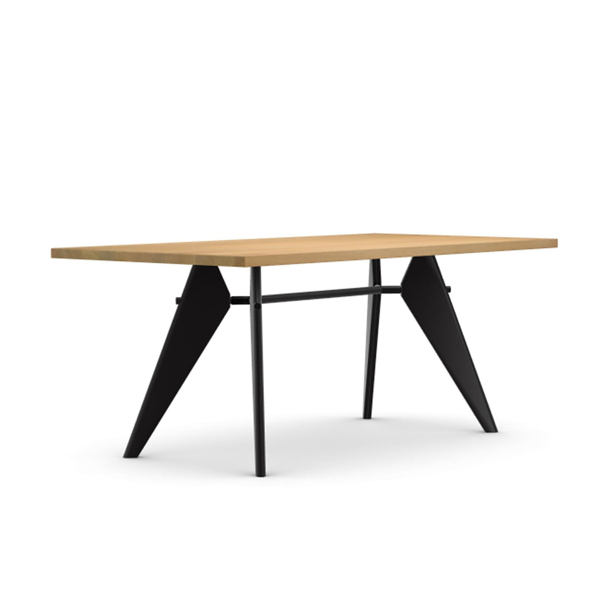 Vitra EM Dining Table with Solid Oak Top