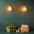 Mullan Lighting Hale Prismatic Railway Glass Wall Light