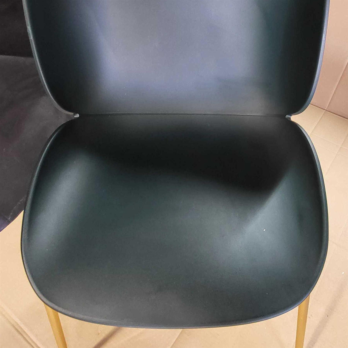 Ex-Display GUBI Beetle Dining Chair - Conic Base - Brass Base, Dark Green **STORE COLLECTION ONLY**