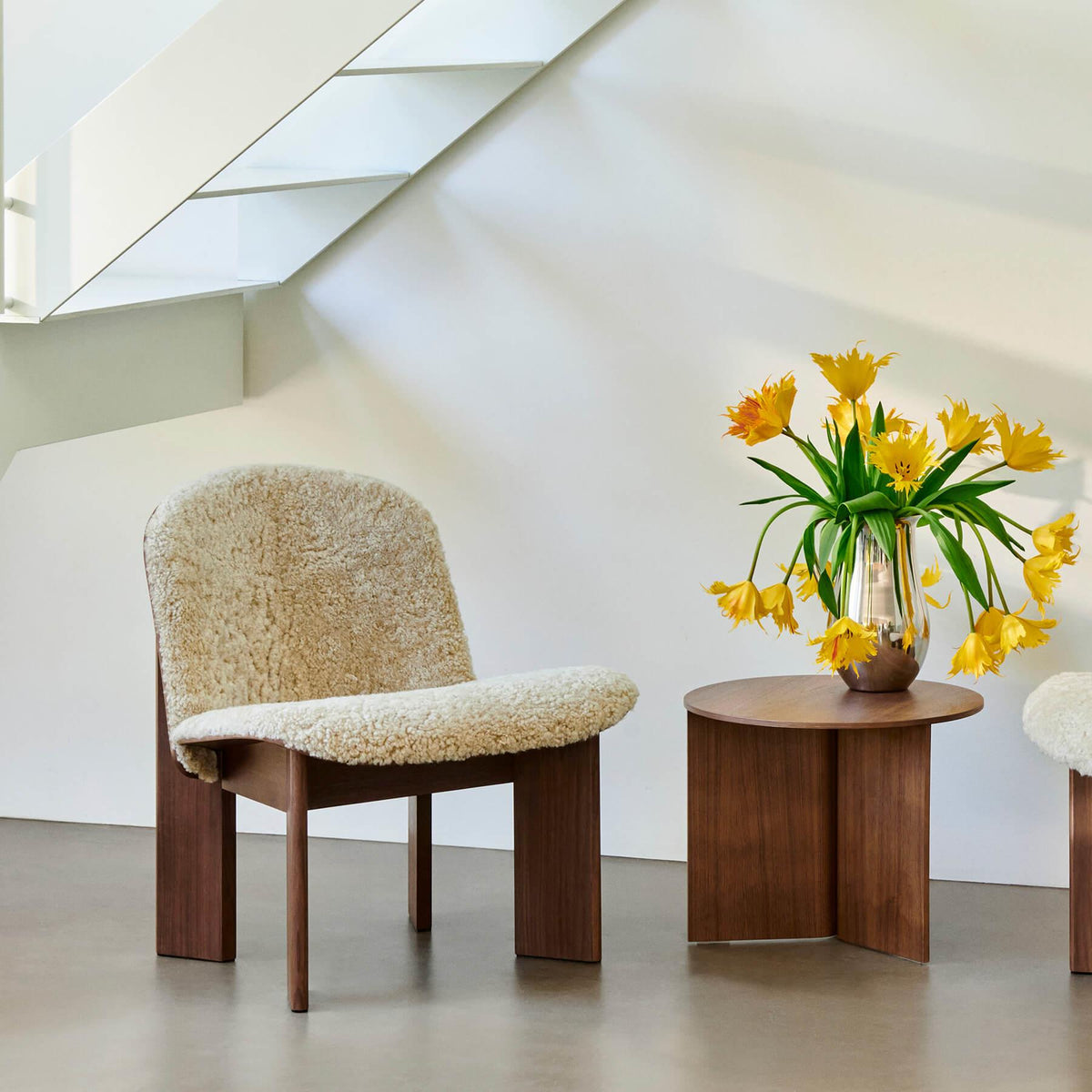 HAY Chisel Lounge Chair Front Upholstered