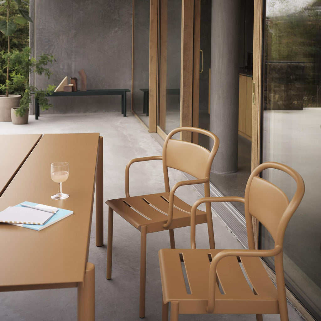 Muuto Linear Steel Side Garden Armchair