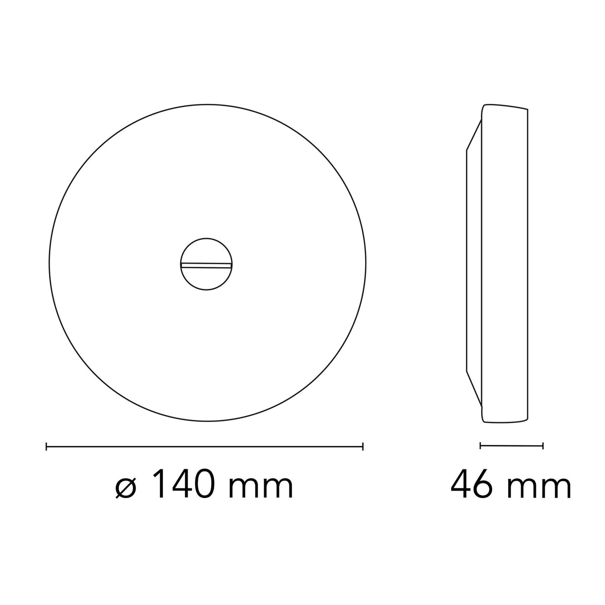 Flos Mini Button Wall Light - Glass