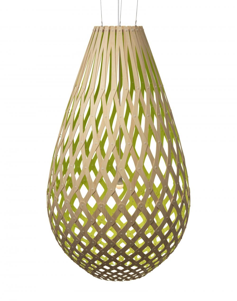 David Trubridge Koura Pendant Light Coloured - 1 Side