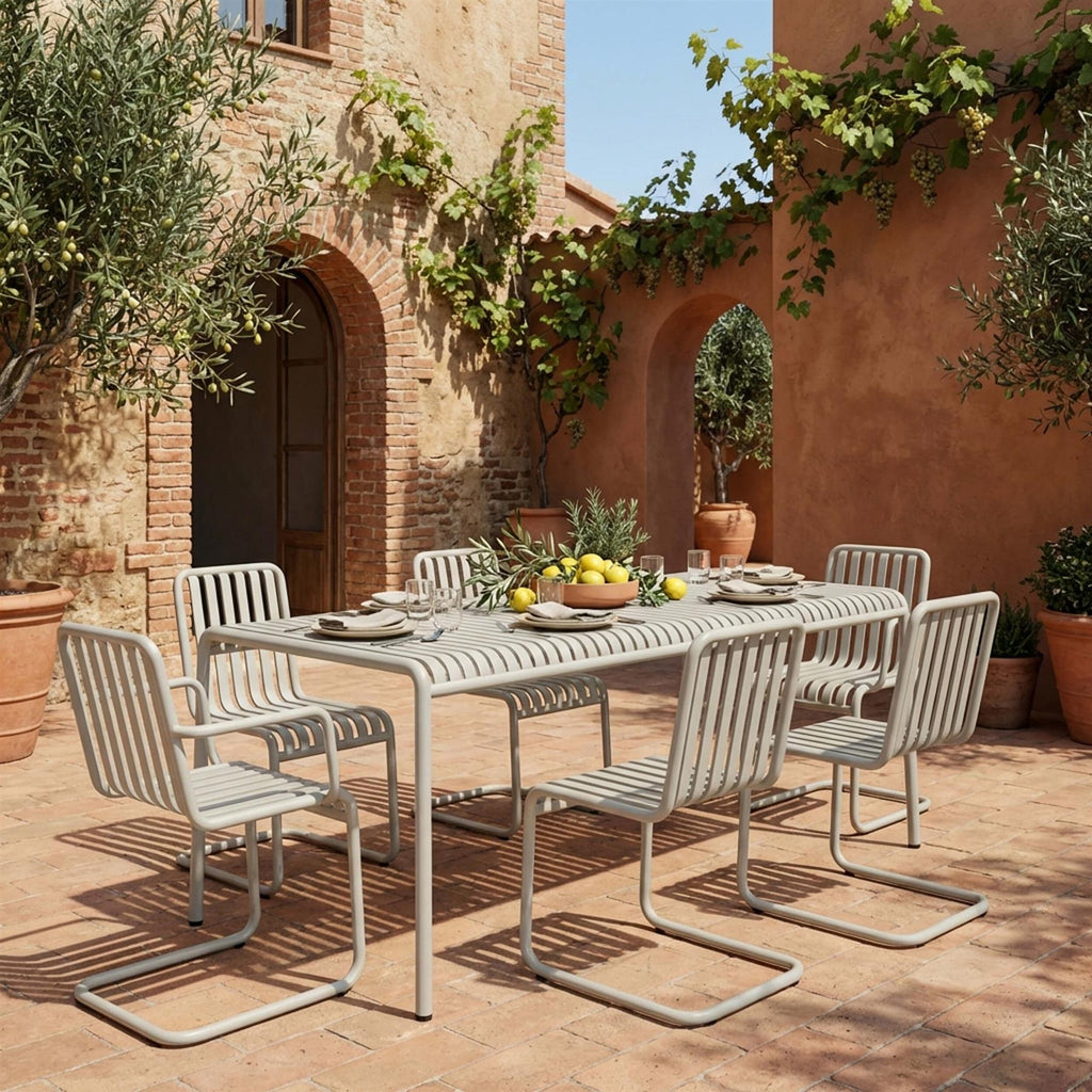 HAY Palissade Cantilever Garden Dining Set - Large - Curated by Holloways of Ludlow