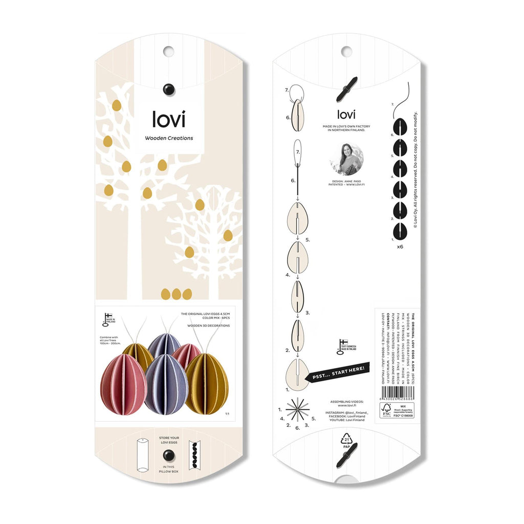 Lovi Wooden Eggs Decoration