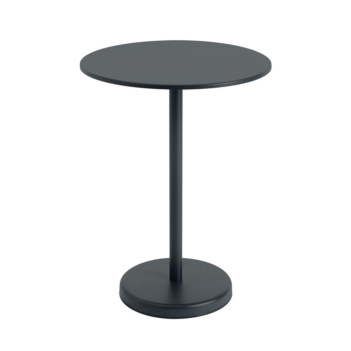 Muuto Linear High Round Steel Garden Cafe Table