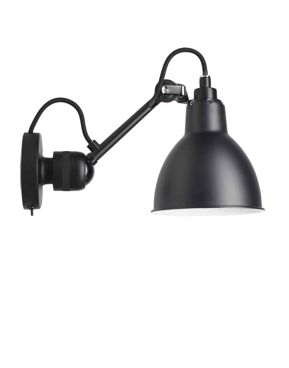 DCW Editions Lampe Gras 304 Small Wall Light - Black Arm