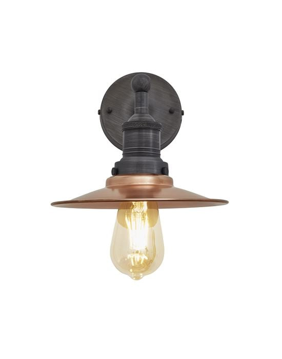 Industville Brooklyn Vintage Antique Sconce Wall Light - Flat