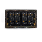 Soho Lighting Charterhouse Collection 4 Gang Intermediate Toggle Switch