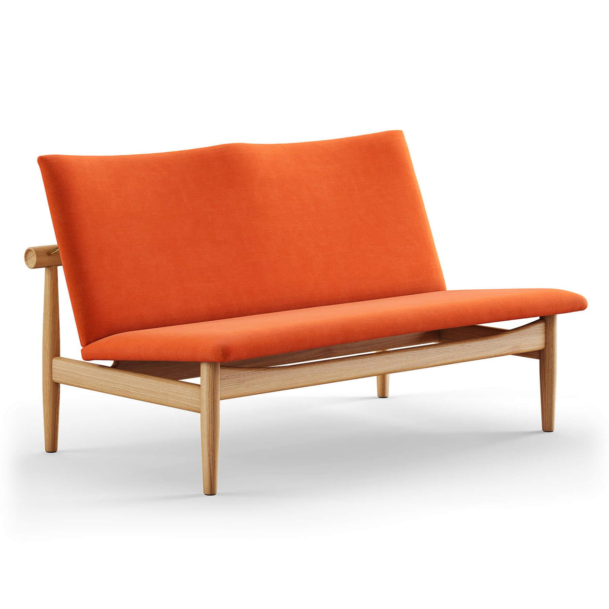 Finn Juhl The Japan 2 Seater Sofa in Dark Oiled Oak