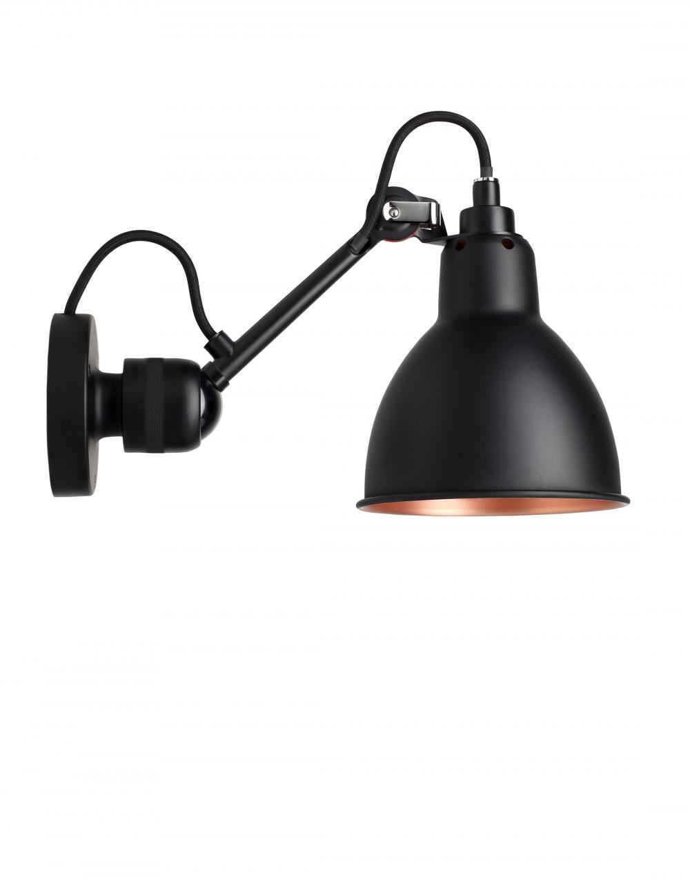 DCW Editions Lampe Gras 304 Small Wall Light - Black Arm