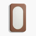 Outlet Ready To Hang Bezel Mirror - Chocolate and Pearl